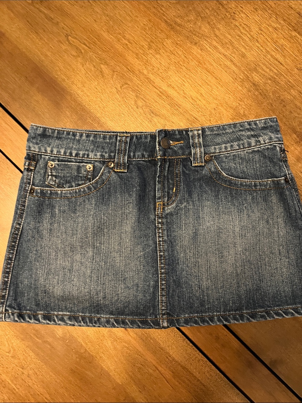 Miss Me Faded Blue Denim Mini Skirt